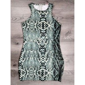 Guararapes Pool Snake Print Bodycon Dress Womens Size 40 US Large Stretch